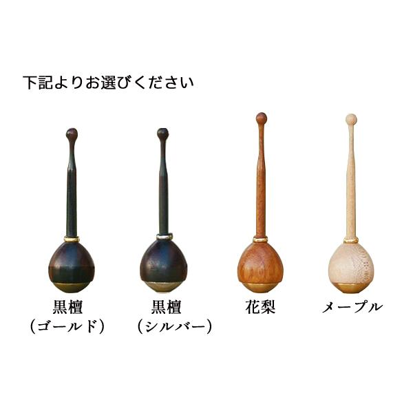 たまゆらリン 3点セット 2.0寸 金色 金メッキ リン 天然木リン台 リン棒 仏具 りん アルタ ALTARの画像