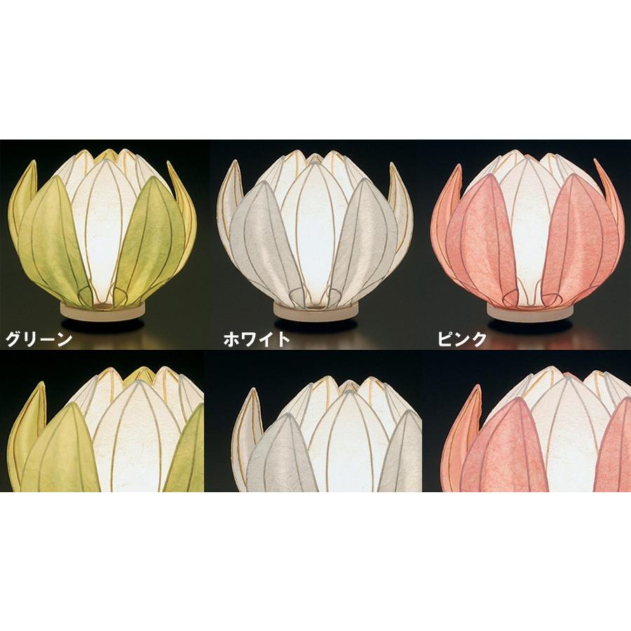 盆提灯 はなあかり カラー3色 花のつぼみ デザイン ライト 照明 仏具