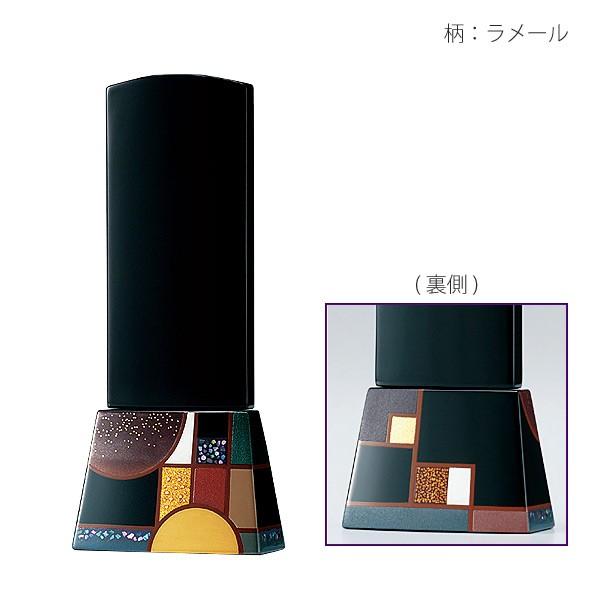 位牌 エトワル ラメール クーシェ エクレール リアン 4.0寸 5柄 輪島塗 蒔絵 W7.1 D3.8 H17 漆塗り布着 本堅地呂色仕上 曲面 仏具 日本製 送料込み ALTAR アルタ_2
