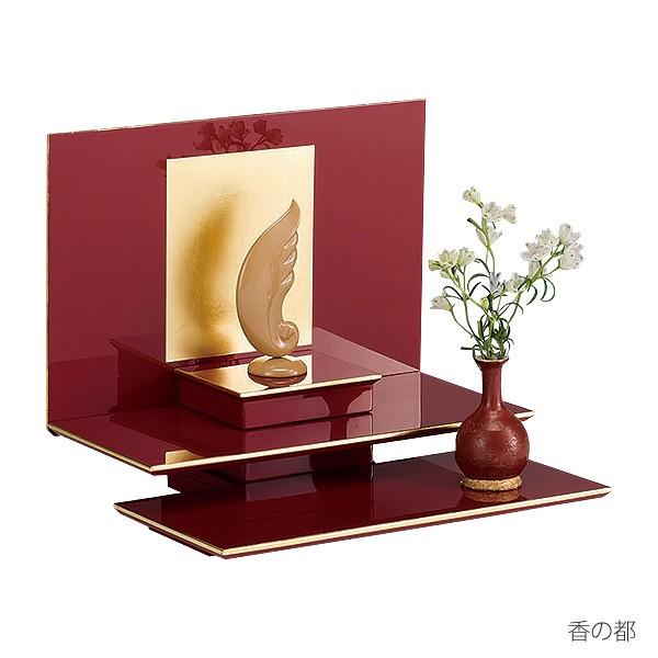 仏壇 月の都 香の都 カラー2色 黒 赤 幅35 奥行28 高さ29.5 漆仕上 日本製 現代仏壇 ステージ型仏壇 オープン仏壇 供養壇 アルタ ALTAR_2
