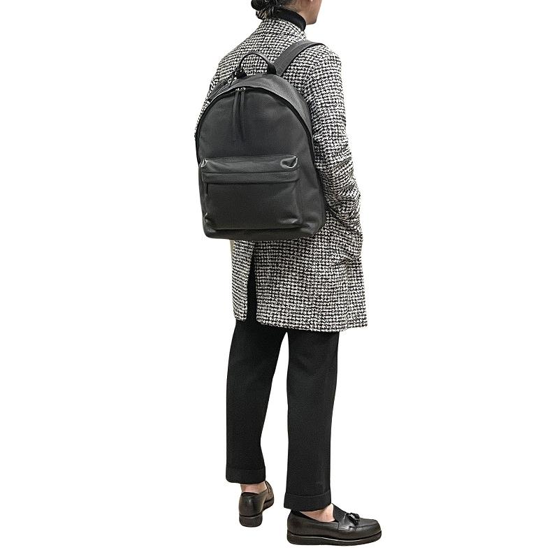 ACATE アカーテ BISE レザー リュック 黒 美品 ACATE アカーテ BISE BLACK シュリンクレザー バックパック