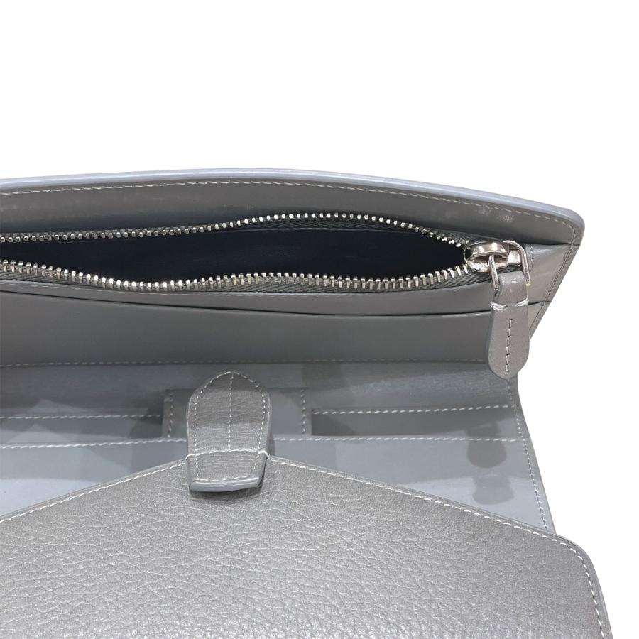 ACATE アカーテ TIVANO LIGHT GRAY シュリンクレザー 三つ折り
