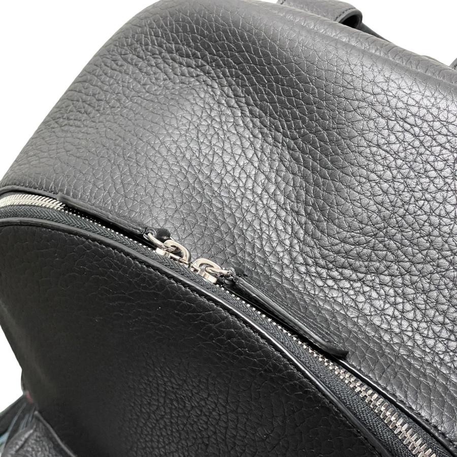ACATE アカーテ バッグ メンズ / URBANO BLACK ウルバーノ シュリンクレザー バックパック ブラック / リュックサック イタリア ビジネス カジュアルの画像