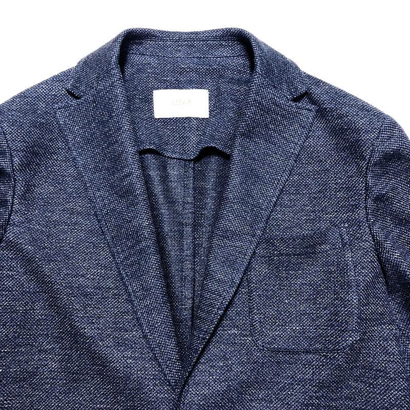 altea アルテア リネンコットン 2B ニットジャケット NAVY | Altea | 01