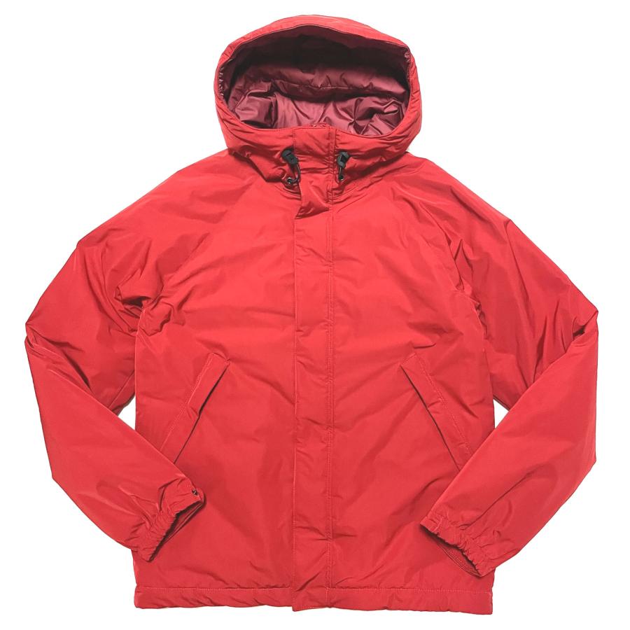 ASPESI アスペジ メンズ ブルゾン / NEW WINTERMOON 撥水 中綿入り パディング フーデッドブルゾン レッド / イタリア ダウンジャケット | ASPESI