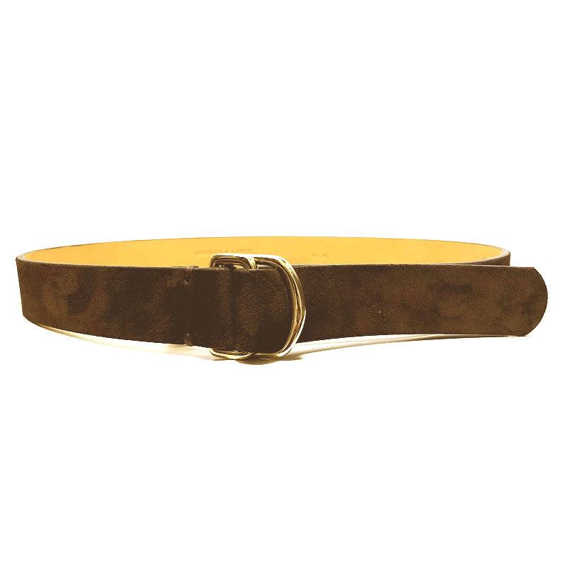 ★美品★BAUDOIN & LANGE ブラウンスエードリングベルト 100CM Baudoin&Lange（ボードインアンドランジ） BAUDOIN & LANGE スウェード
