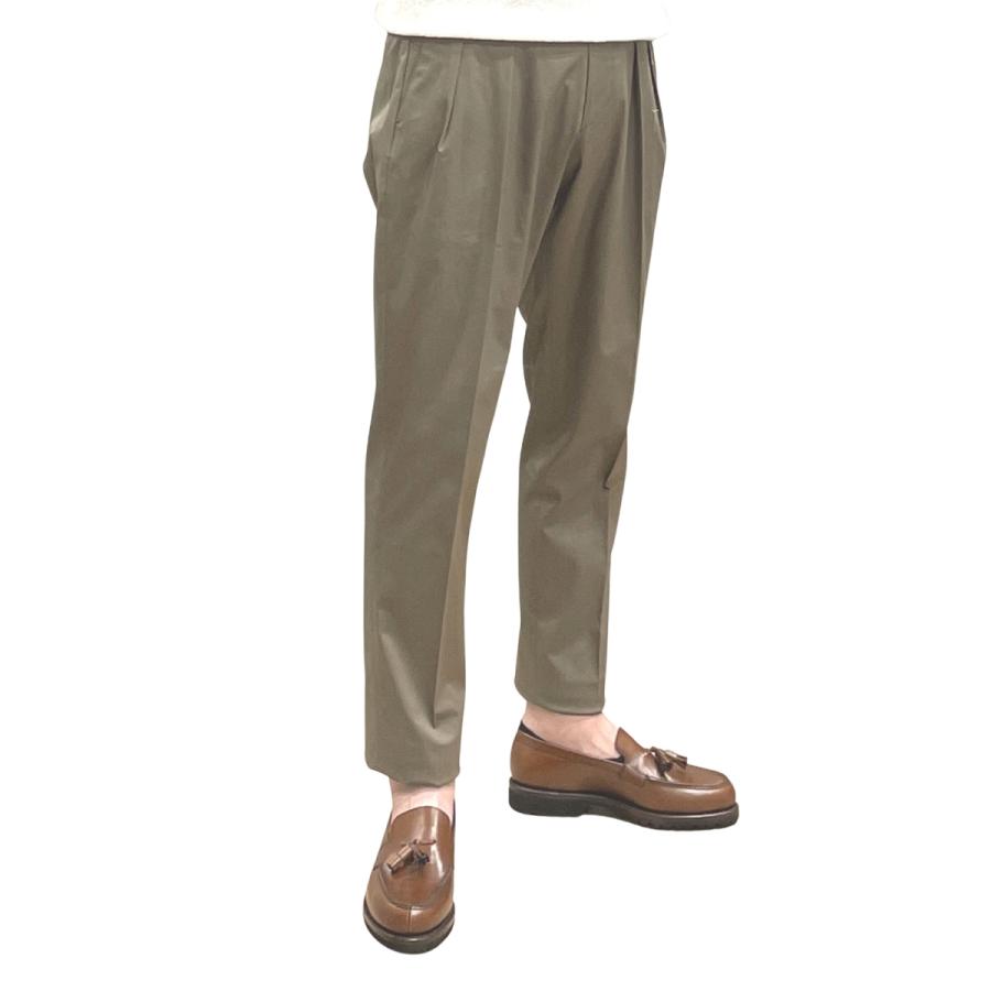 BERWICH ベルウィッチ スコッチ　 コットン2プリーツパンツ 44 BERWICH ベルウィッチ SCOTCH スコッチ コットンリネン 2