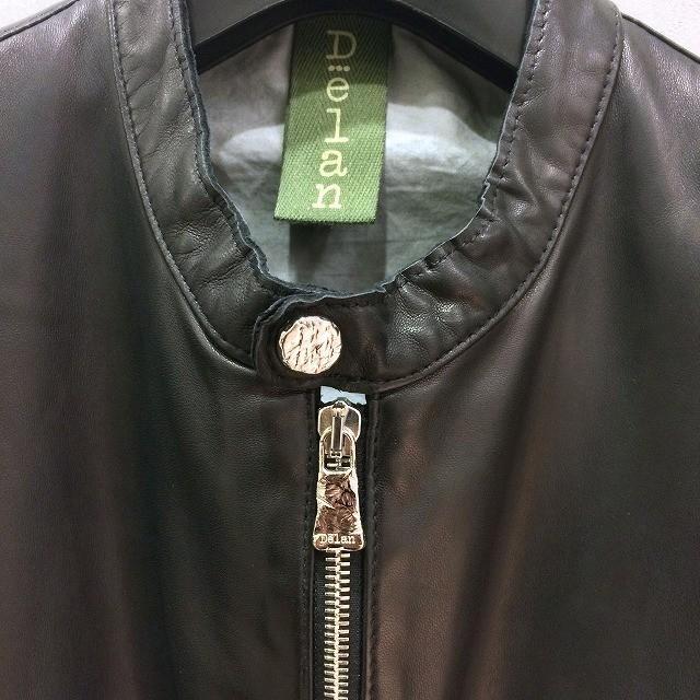 Delan デラン/ディラン NICOLA BLACK シングルライダース レザー 