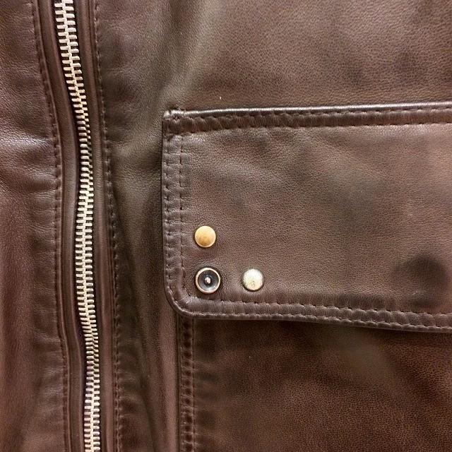 動作確認 Delan デラン/ディラン ROCCO COFFEE A-2タイプ レザーブルゾン ブラウン 【VQ1740126637】(60720円)