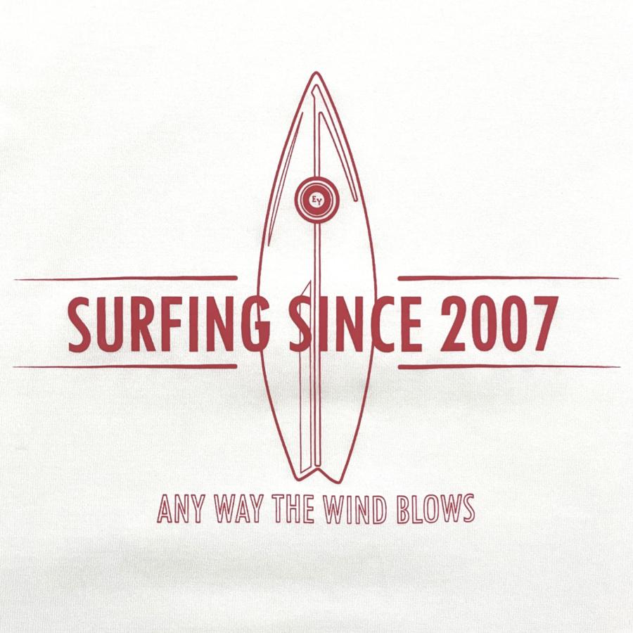 eleventy イレブンティ メンズ Ｔシャツ / SURFING SINCE 2007 プリントＴシャツ ホワイト ネイビー | eleventy | 04