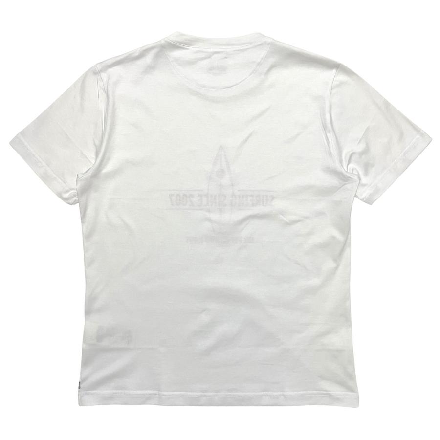eleventy イレブンティ メンズ Ｔシャツ / SURFING SINCE 2007 プリントＴシャツ ホワイト ネイビー | eleventy | 05