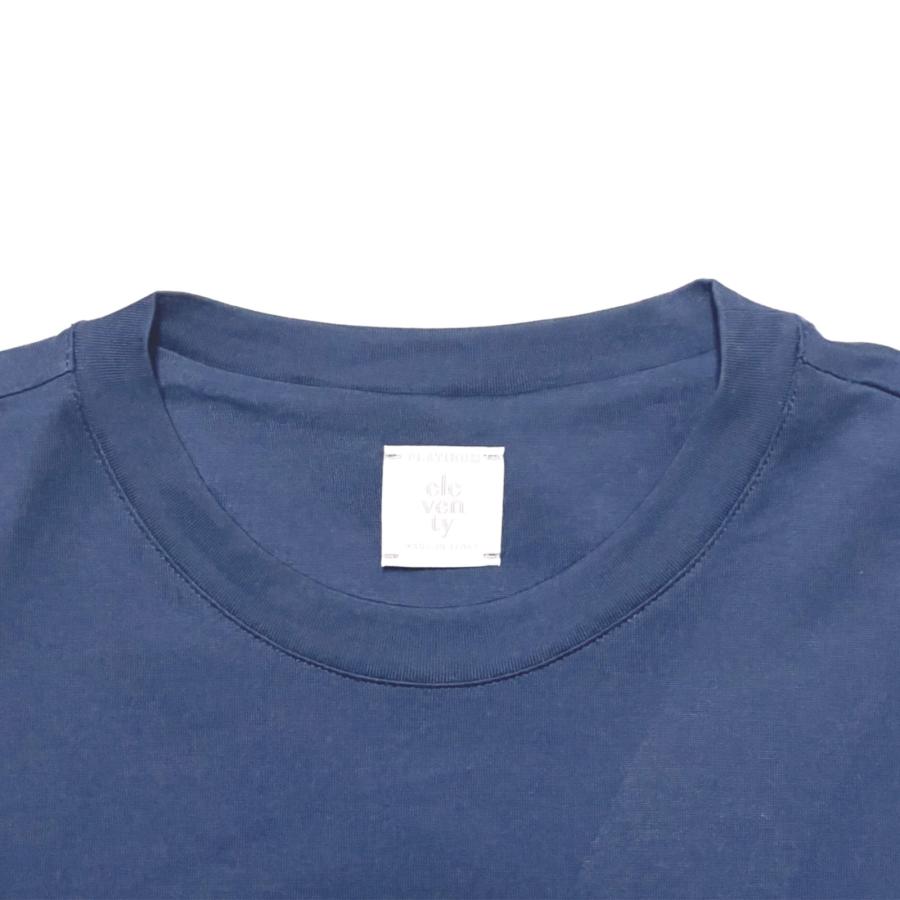 eleventy イレブンティ メンズ Ｔシャツ / SURFING SINCE 2007 プリントＴシャツ ホワイト ネイビー | eleventy | 07