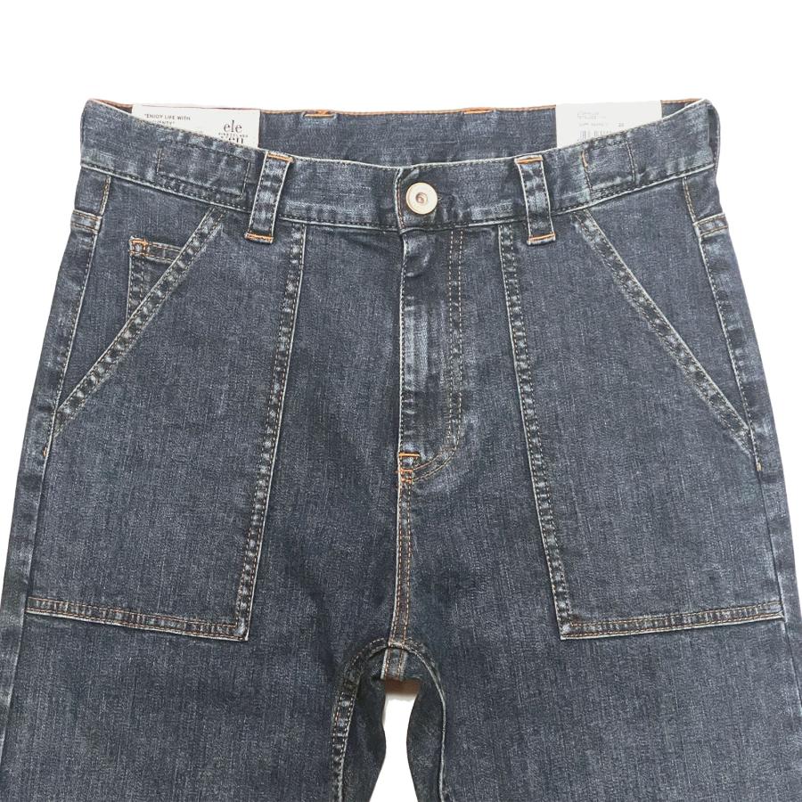 eleventy イレブンティ メンズ パンツ / ストレッチデニム ベイカーパンツ インディゴブルー / イタリア デニム ワークパンツ 40代 50代 | eleventy | 02
