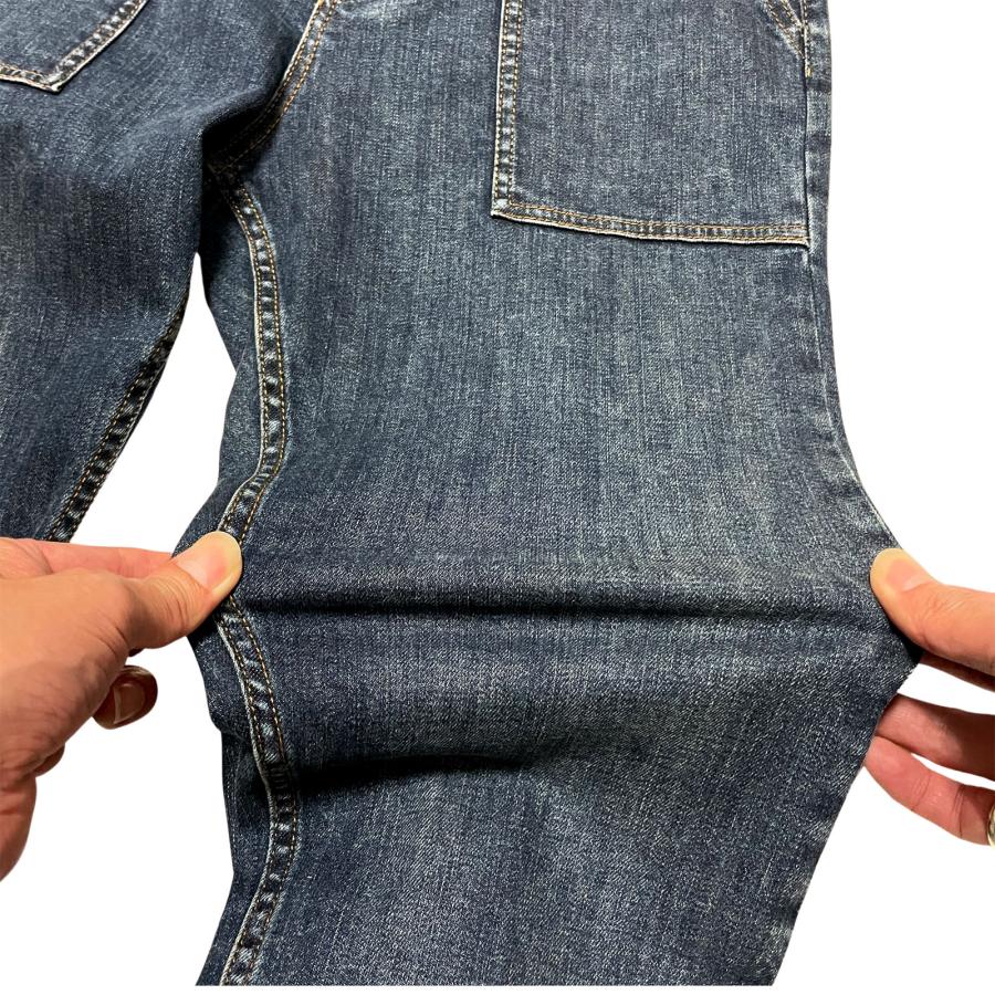 eleventy イレブンティ メンズ パンツ / ストレッチデニム ベイカーパンツ インディゴブルー / イタリア デニム ワークパンツ 40代 50代 | eleventy | 03