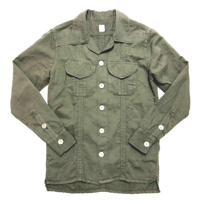 セール】【40%OFF】eleventy イレブンティ コットンリネン シャツ