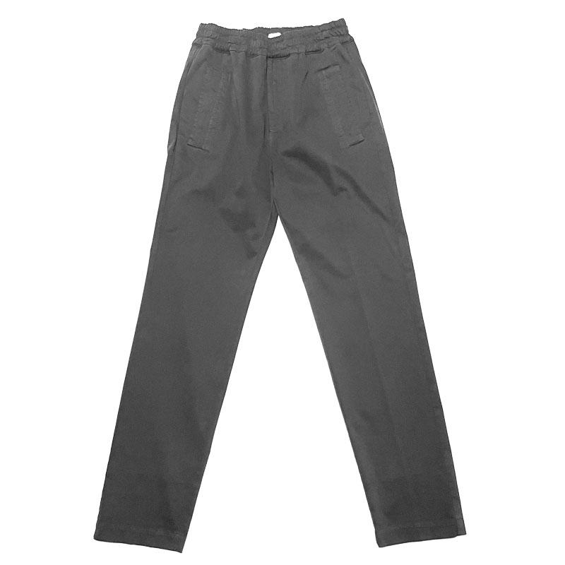 eleventy イレブンティ メンズ パンツ / バイオウォッシュ コットンストレッチ ウエストシャーリング イージーワークパンツ ダークグレー / イタリア 59171005 | eleventy