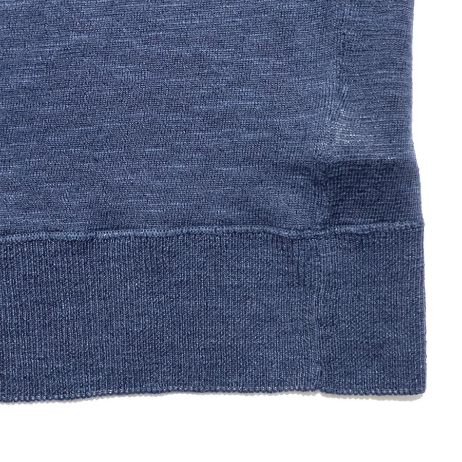 eleventy イレブンティ リネンコットン スウェットライク クルーネック ニットＴシャツ / メンズ イタリア ブランド 半袖 丸首 | eleventy | 04