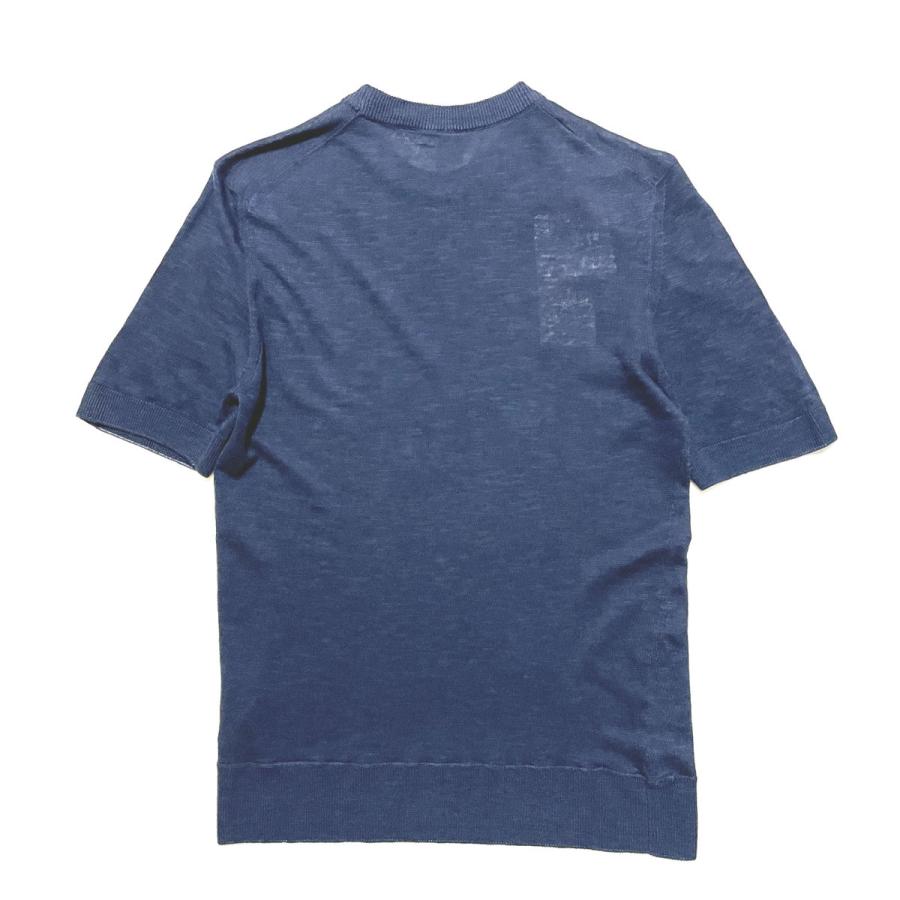 eleventy イレブンティ リネンコットン スウェットライク クルーネック ニットＴシャツ / メンズ イタリア ブランド 半袖 丸首 | eleventy | 05