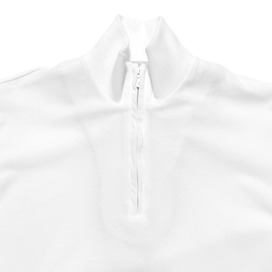 eleventy イレブンティ フェイクレイヤード スタンドカラー ハーフジップＴシャツ / メンズ イタリア ブランド 半袖 無地 重ね着 | eleventy | 04