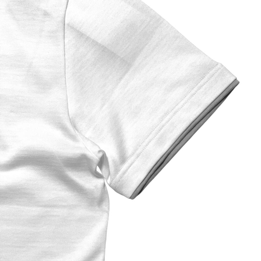 eleventy イレブンティ メンズ Ｔシャツ / フェイクレイヤード ヘンリーネックＴシャツ ホワイト / イタリア ブランド 半袖 白 春 夏 重ね着 40代 50代 | eleventy | 02