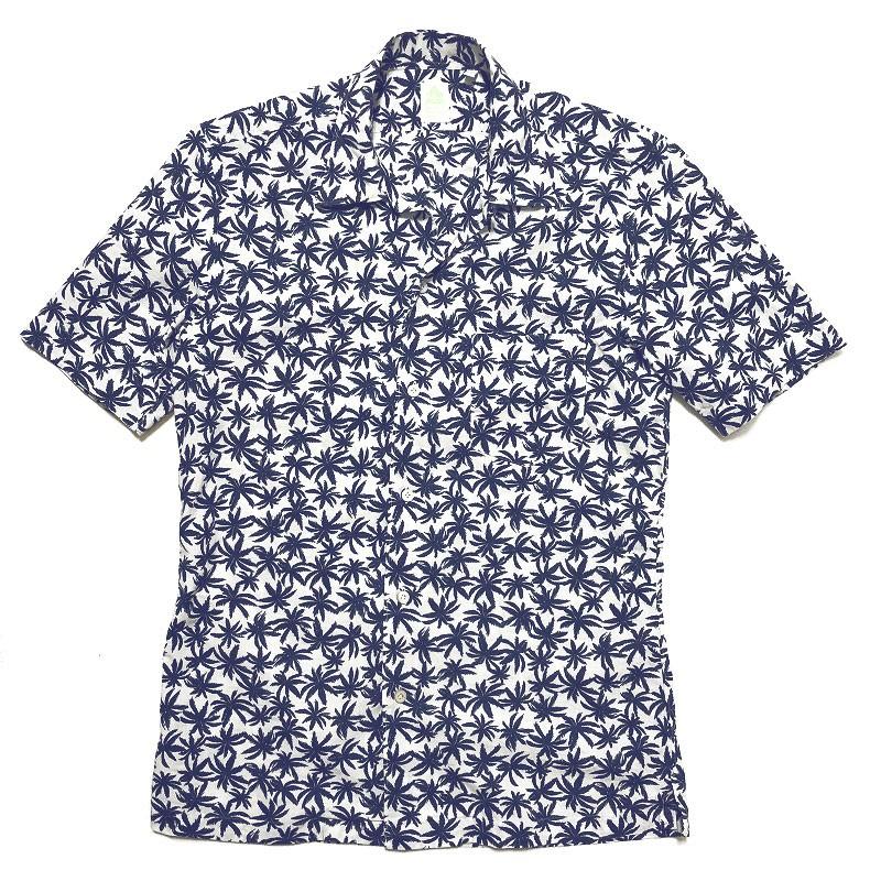 Finamore フィナモレ BART バート ボタニカルプリント オープンカラー ショートスリーブシャツ | Finamore