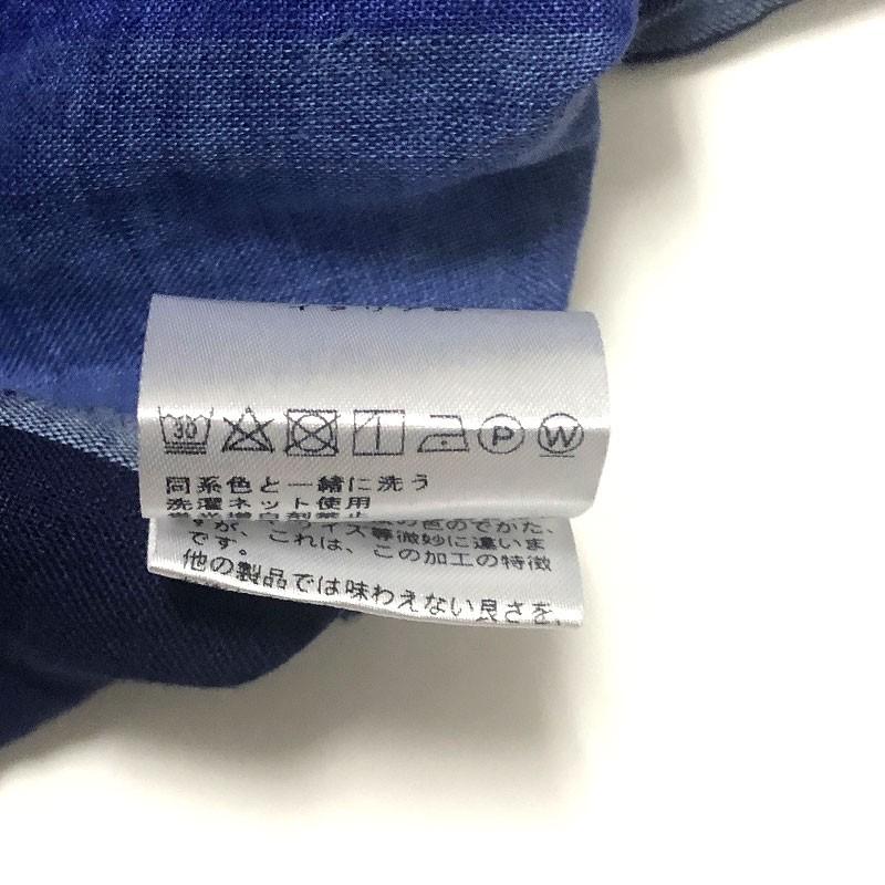 Finamore フィナモレ CAPRI BALI カプリ バーリ ボールドチェック リネン ワンピースカラーシャツ / メンズ イタリア 長袖 麻 | Finamore | 15