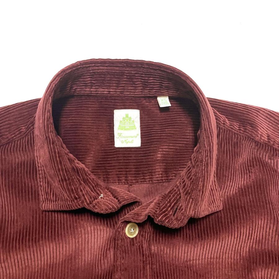Finamore フィナモレ シャツ メンズ / SILVANO CLARK A1032D シルバノ パッチ&フラップポケット コーデュロイシャツ / 長袖 シャツジャケット | Finamore | 03