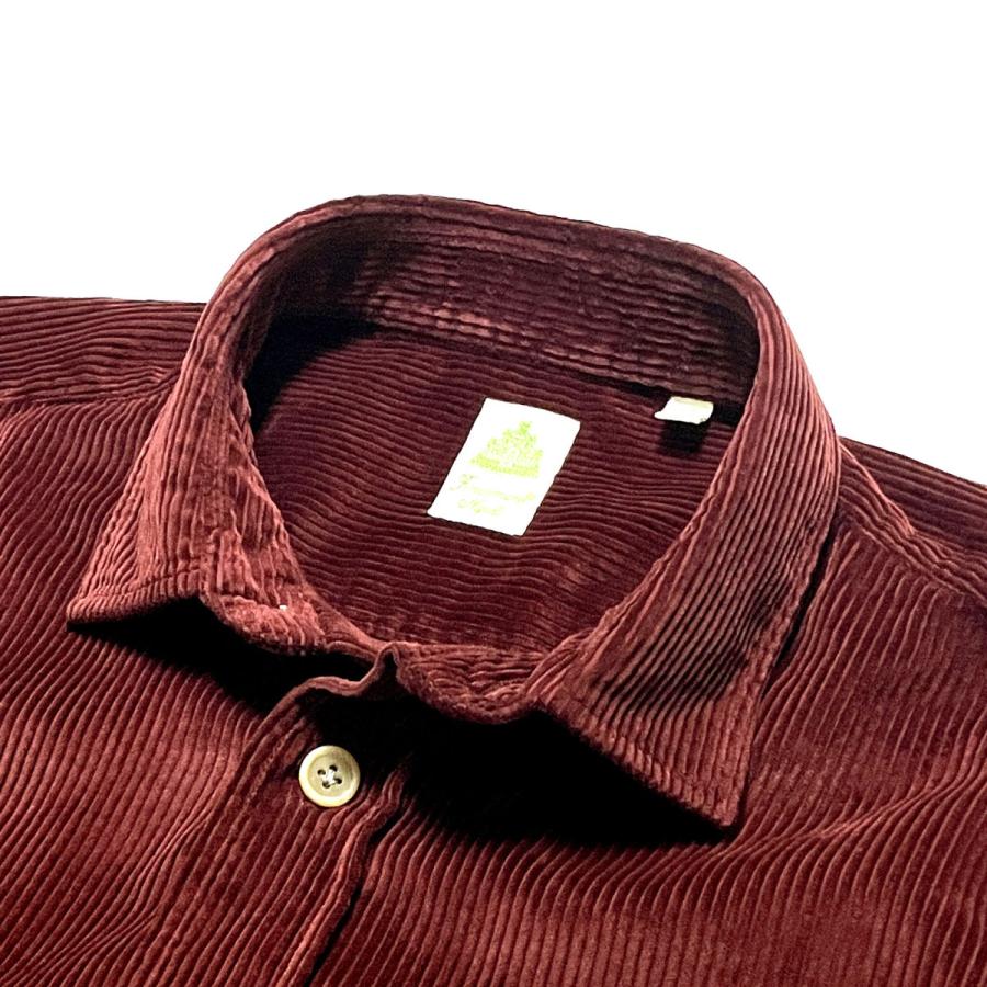 Finamore フィナモレ シャツ メンズ / SILVANO CLARK A1032D シルバノ パッチ&フラップポケット コーデュロイシャツ / 長袖 シャツジャケット | Finamore | 04