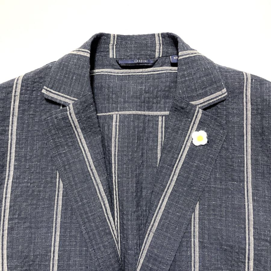 LARDINI（ラルディーニ） AMAJ 528 ダブルストライプ コットンリネン 