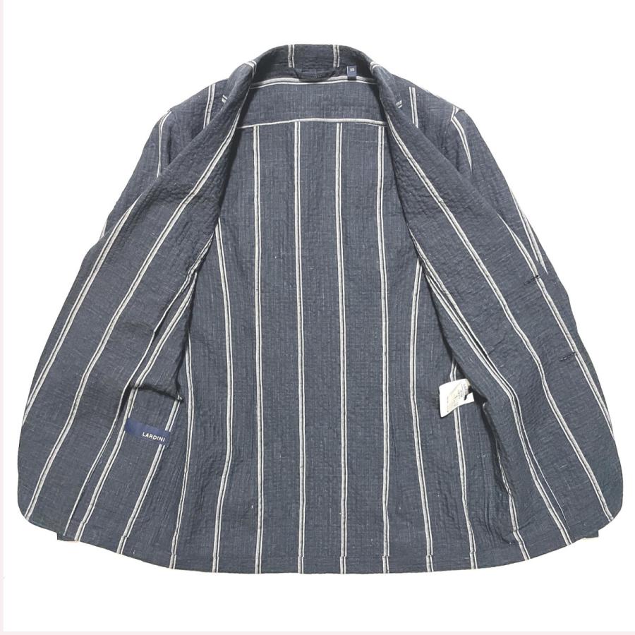 LARDINI ラルディーニ AMAJ 528 ダブルストライプ コットンリネン 