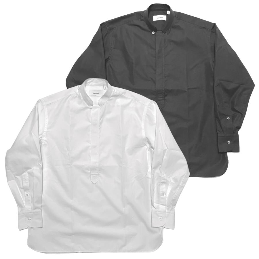 LARDINI ラルディーニ シャツ / TIM バンドカラー プルオーバーシャツ 