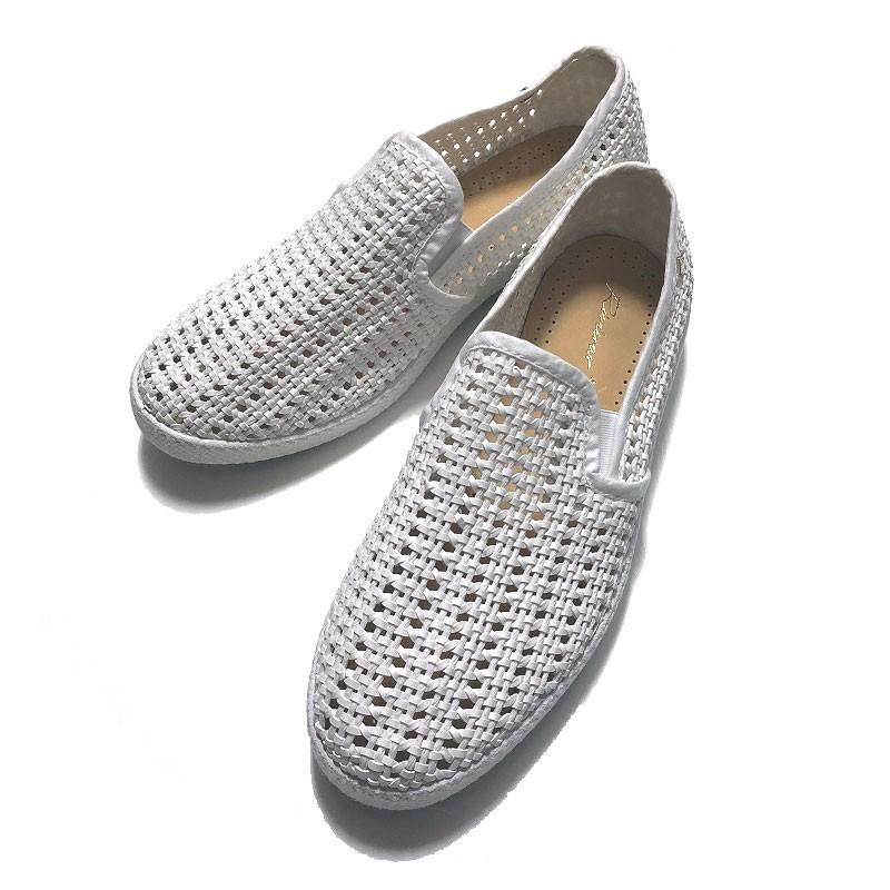 Rivieras リヴィエラ リビエラ 3170 Nice Matin Blanc フェイクレザー メッシュスリッポン ホワイト Rivieras Nicematin 3170 Alta Sotto 通販 Yahoo ショッピング