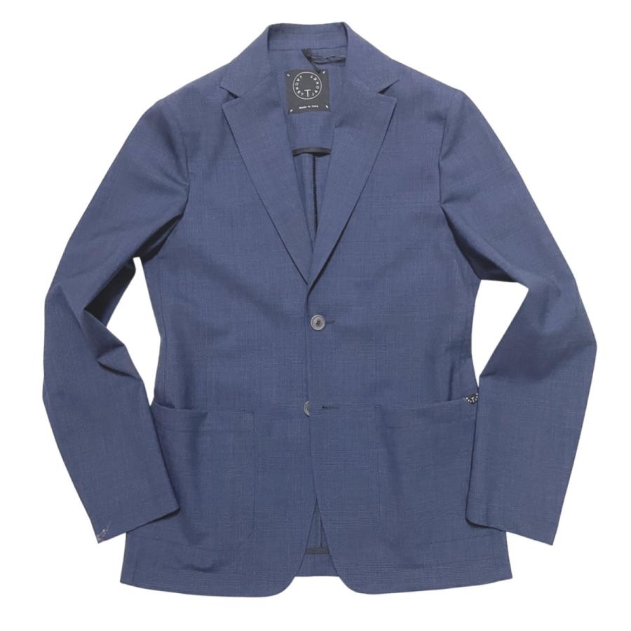 T-JACKET ティージャケット ウォッシャブルウール ストレッチ グレン  