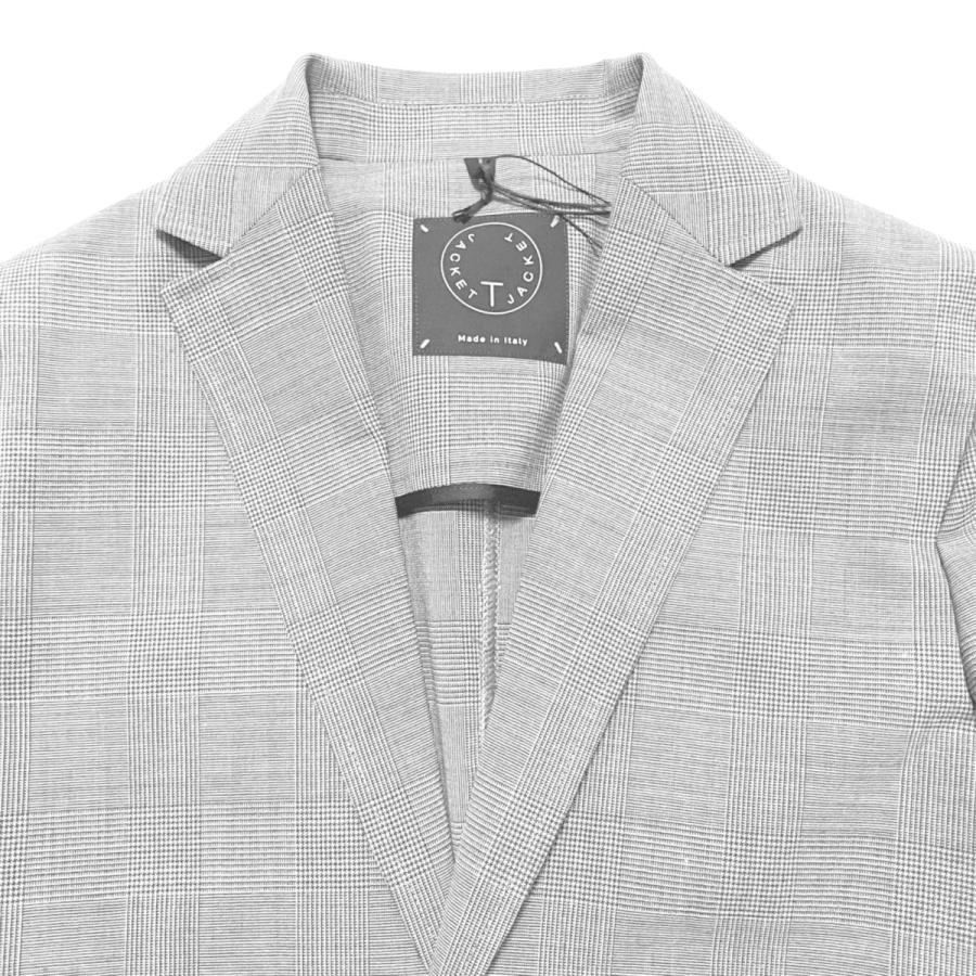 T-JACKET ティージャケット ウォッシャブルウール ストレッチ グレン  