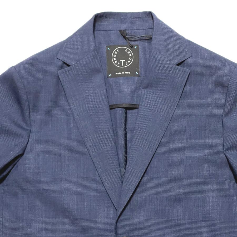 T-JACKET ティージャケット ウォッシャブルウール ストレッチ グレン 