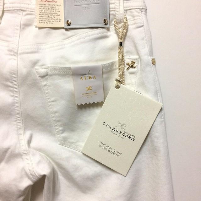 tramarossa トラマロッサ 24.7 LEONARDO SLIM WHITE ストレッチデニム