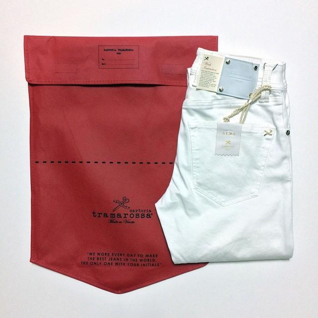 tramarossa トラマロッサ 24.7 LEONARDO SLIM WHITE ストレッチデニム