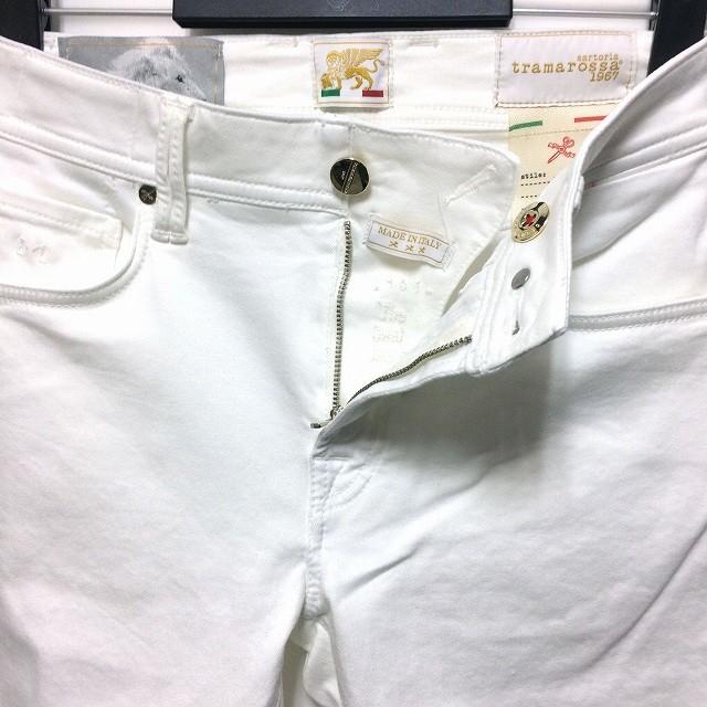tramarossa トラマロッサ 24.7 LEONARDO SLIM WHITE ストレッチデニム