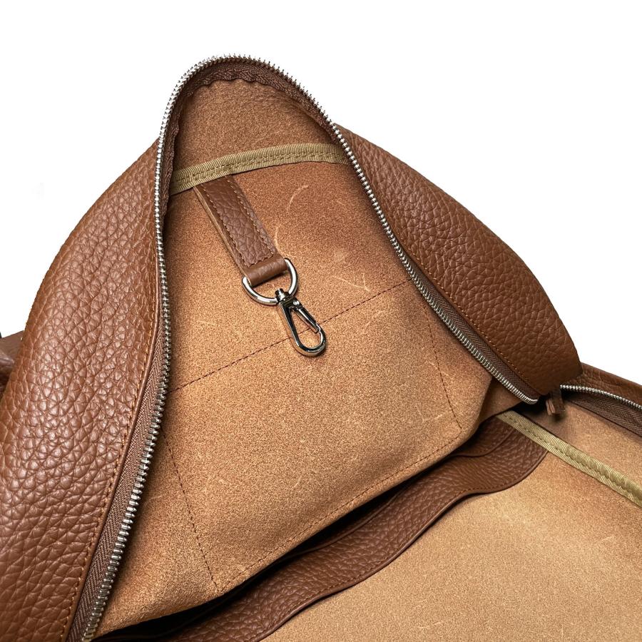 WILLIAM ウィリアム TAURUS TAURILLON タウラス トリヨン シュリンクレザー バックパック ブラウン / メンズ イタリア リュックサックの画像