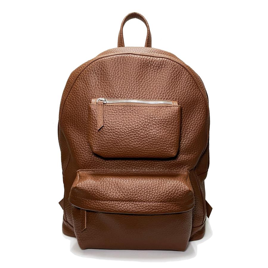 WILLIAM ウィリアム TAURUS TAURILLON タウラス トリヨン シュリンクレザー バックパック ブラウン / メンズ イタリア リュックサックの画像