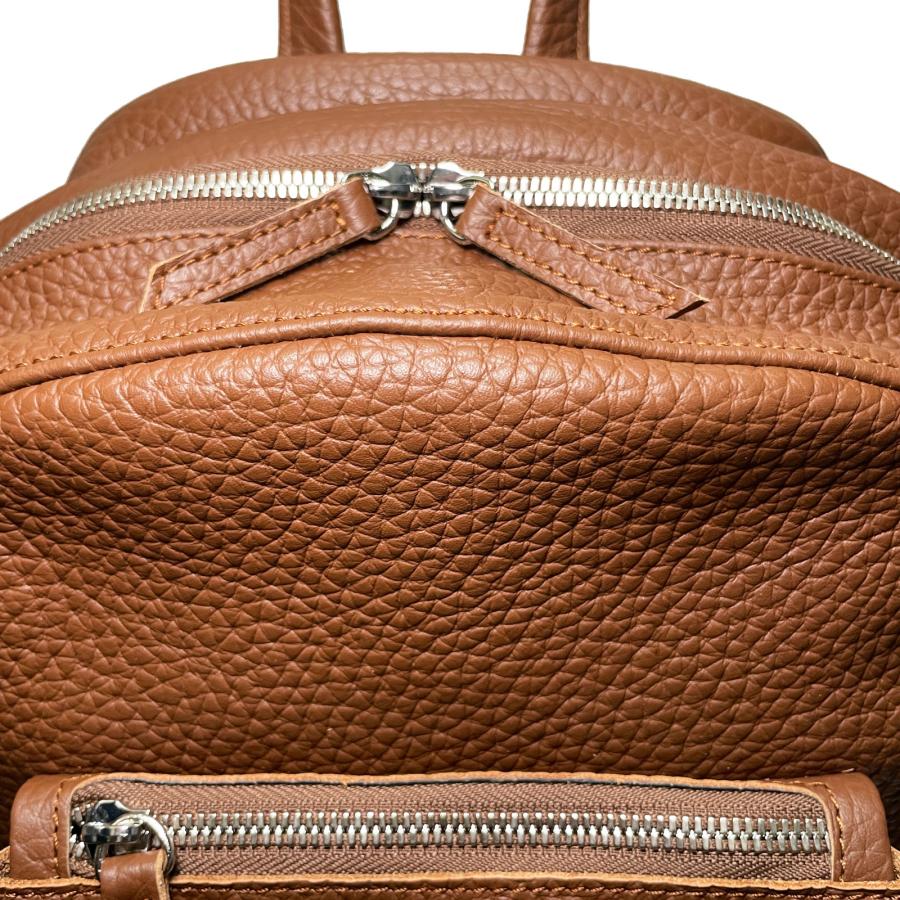 WILLIAM ウィリアム TAURUS TAURILLON タウラス トリヨン シュリンクレザー バックパック ブラウン / メンズ イタリア リュックサックの画像