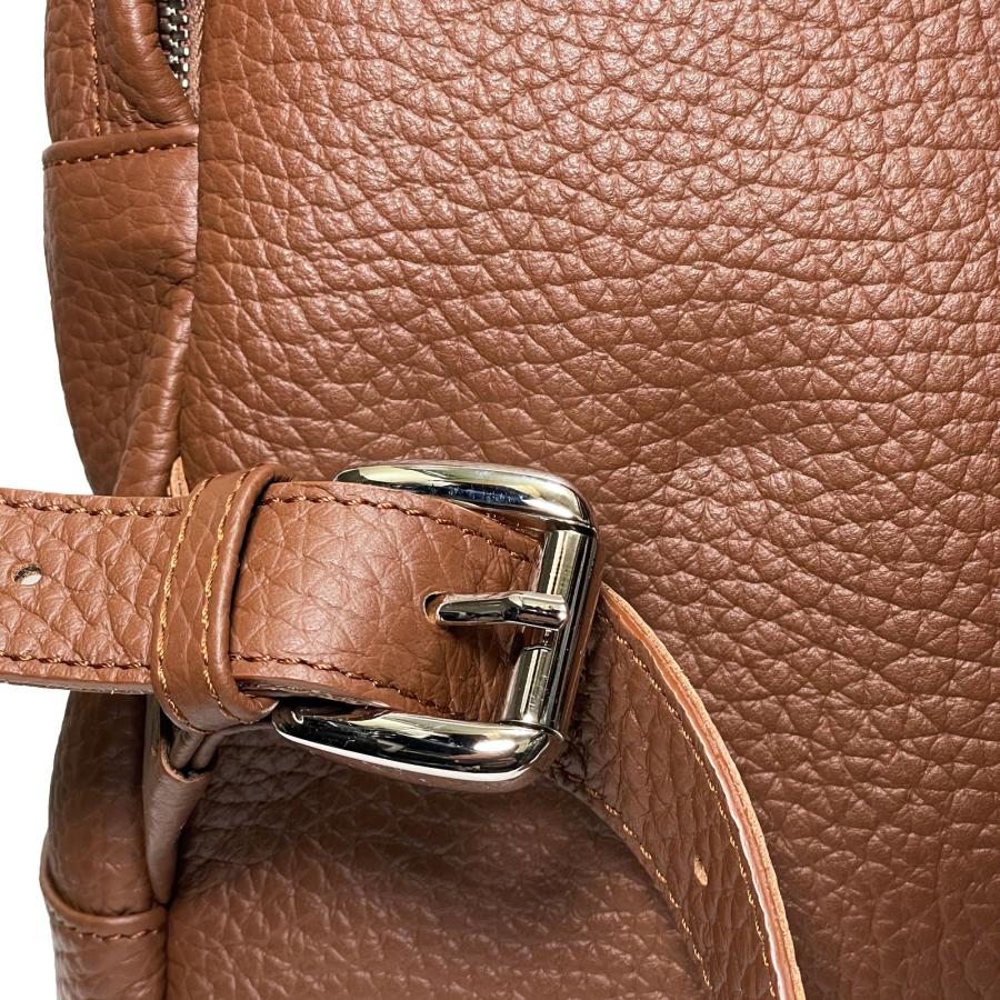 WILLIAM ウィリアム TAURUS TAURILLON タウラス トリヨン シュリンクレザー バックパック ブラウン / メンズ イタリア リュックサックの画像