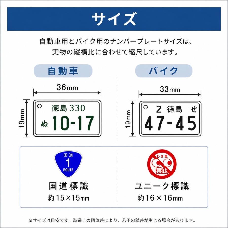 キーホルダー 超リアル ナンバープレートキーホルダー 自動車・中型
