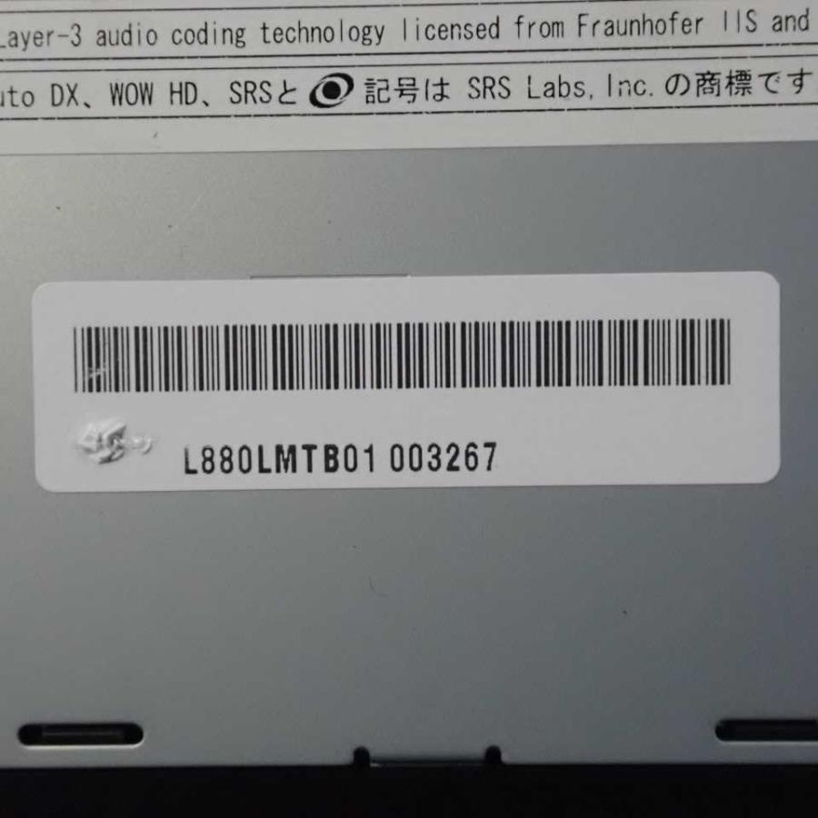 平成25年 レガシィB4 BMM 後期 純正 ナビ CN-L880LEDFA 地図：V12