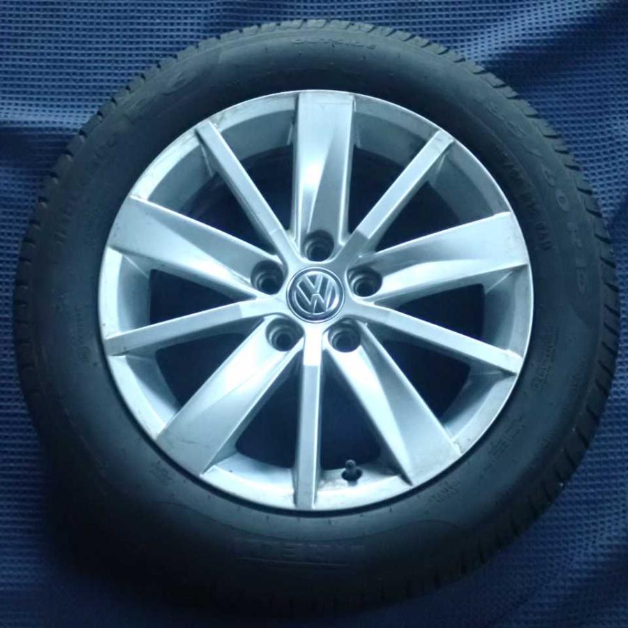 平成27年 フォルクスワーゲン VW ポロ 6RCJZ 純正 アルミホイール 