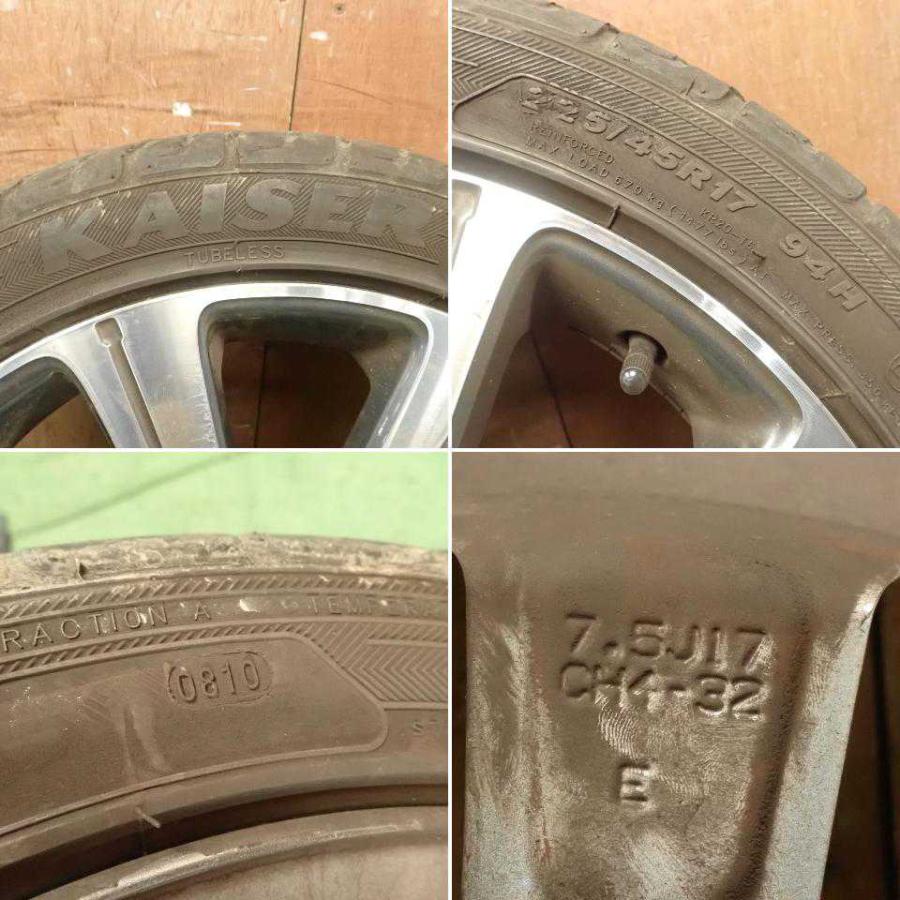 平成26年 プジョー 308CC T7C5F02 後期 純正 アルミホイール タイヤ 1 
