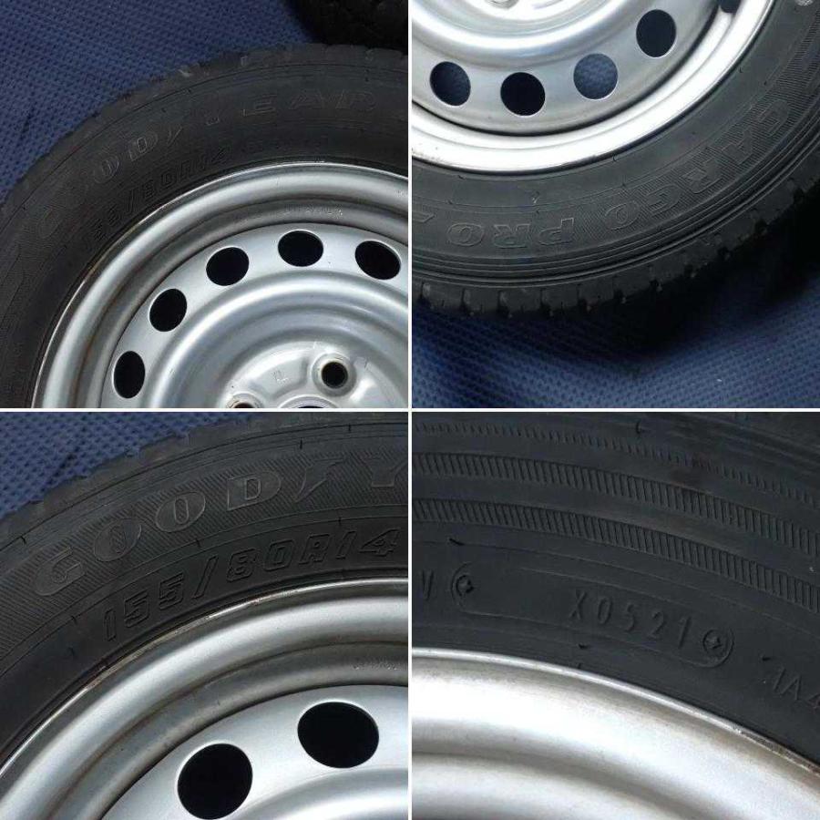 平成27年 サクシードバン NCP160V 後期 純正 スチールホイール タイヤ 