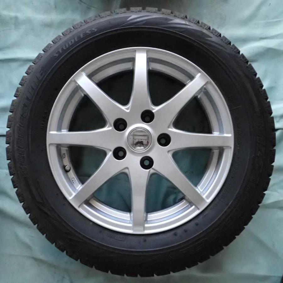 BRIDGESTONE LAPORTA ラポルタ アルミホイール スタッドレスタイヤ 4本セット 5穴 BRIDGESTONE 205/60R16 中古 即決｜altechparts2｜03