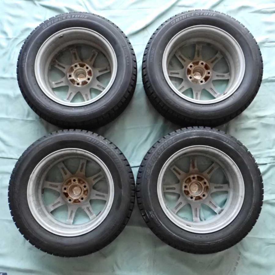 BRIDGESTONE LAPORTA ラポルタ アルミホイール スタッドレスタイヤ 4本セット 5穴 BRIDGESTONE 205/60R16 中古 即決｜altechparts2｜10