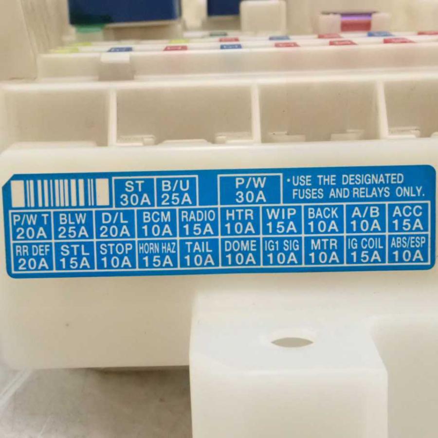 平成23年 モコ MG33S 純正 室内ヒューズボックス BOX リレー